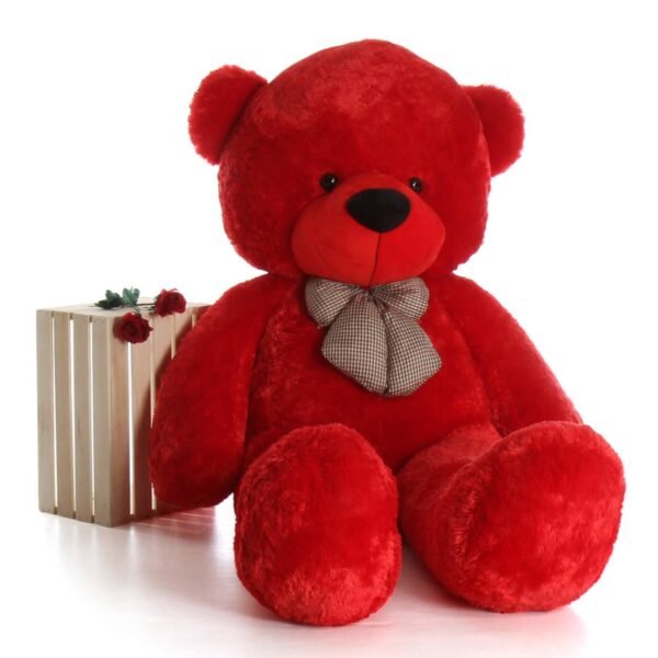 ToYBULK™ Real Giant 5 Feet Large Very Soft Lovable/Hug-Gable Teddy Bears Girlfriends/Birthday, Wedding Gifts (5 Feet,Red)