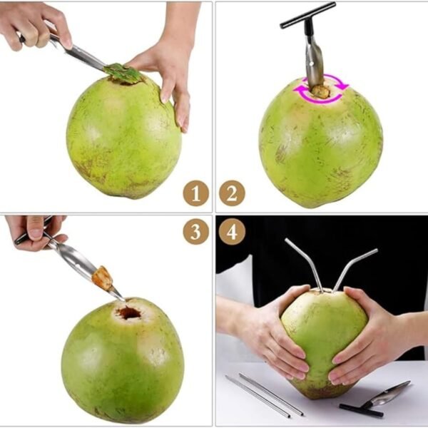 TASMAX Coconut Opener Tool Stainless Steel nariyal pani Opener Smart Gadgets for Home Utility Products Smart Home Gadget for Kitchen Accessories Items for Home Gadgets Pack of 1