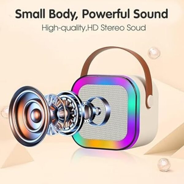 ABTER New Karaoke Machine for Kids with Wireless Mics 4-12 Years Old Girls Birthday Toys Gifts for Girls Boys Ages 4, 5, 6, 7, 8, 9, 10, 12 +Year Old Birthday Home Party (K-12 Single MIC)