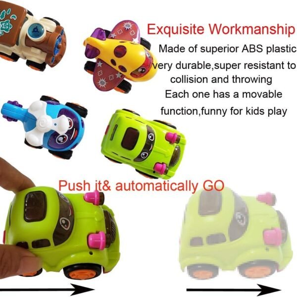 Prime Deals Unbreakable Pull Back Vehicles| Push and Go Crawling Toy for Kids & Children, Power Friction Cars for 3+ Years Old Boys|Girls.