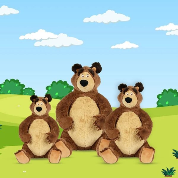 Simba Masha and The Bear Plush Soft Teddy Bear for Kids | (30cm, Brown)