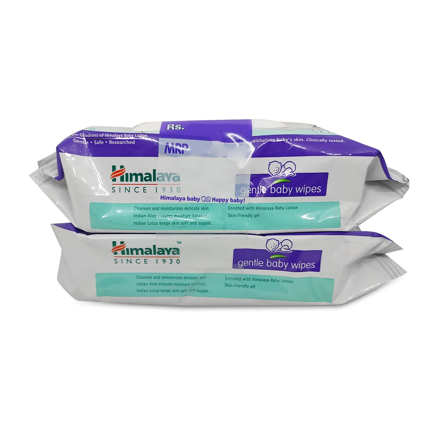 Himalaya Gentle Baby Wipes - 72 Pieces (Pack of 2) & Himalaya Herbals Babycare Gift Jar (Soap, Shampoo, Rash Cream and Powder)