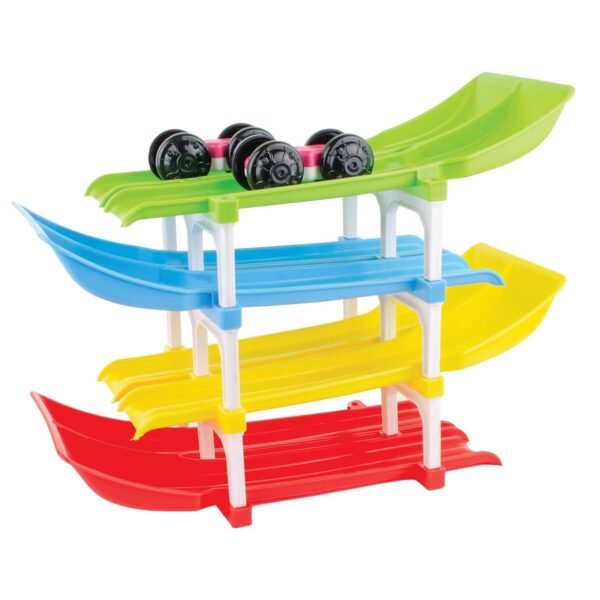 Toy Imagine 4 Car Ramp Race up The Excitement: Racer Ramp Car Toy for Boys and Girls - Birthday Gift for Thrilling Racing Fun