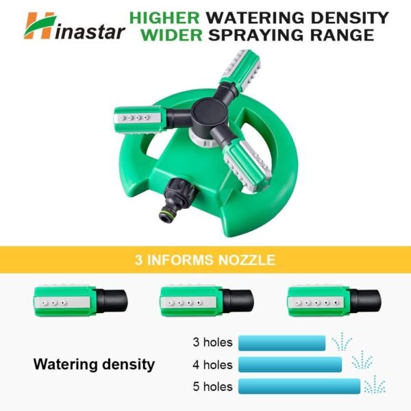 Hinastar Lawn Sprinkler,Automatic Garden Water Sprinkler,Upgrade 360 Degree Rotation Irrigation System with 3600 Square Feet Coverage for Yard,Lawn and Garden(36 Units)