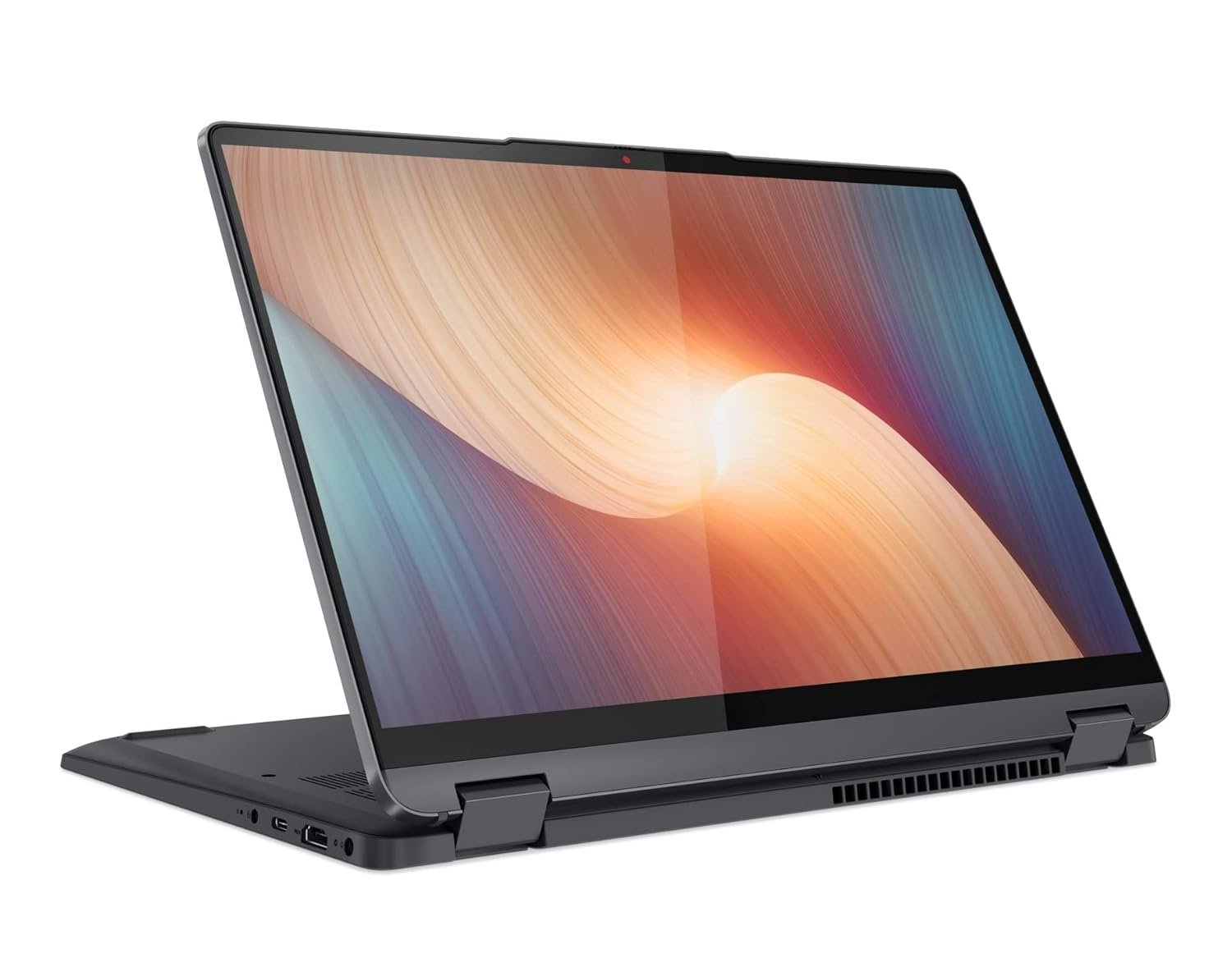 Lenovo IdeaPad Flex 5 AMD Ryzen 5 5500U 14" (35.56cm) WUXGA IPS 2-in-1 Convertible Touchscreen Laptop (16GB/512GB SDD/Win11/Office 2021/Backlit/FPR/3months Game Pass/Storm Grey/1.55Kg), 82R9005JIN