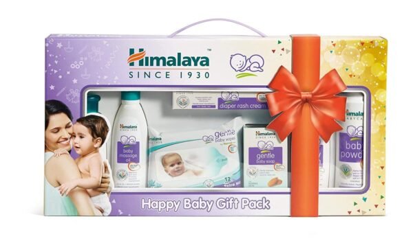 Himalaya Herbs Babycare Happy Baby Gift Pack(7 In 1) For"Himalaya Kit For New Born Baby", Multicolor