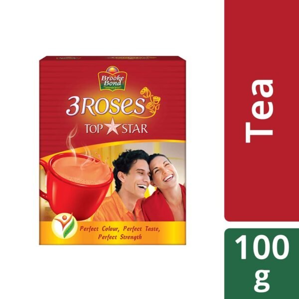 3 Roses Brooke Bond Assam Dust Tea, 110 Gram
