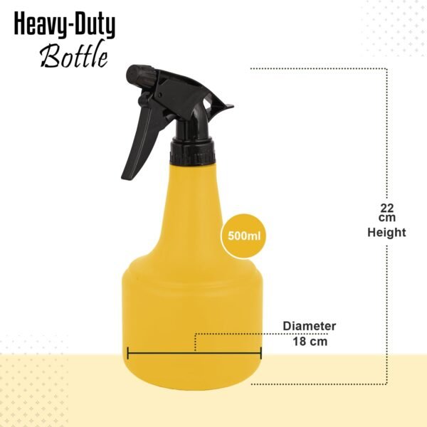 ORILEY Agro 500ml Spray Bottle Multifunctional PVC Watering Sprayer for Cleaning Gardening Fertilising Flowers Plants and Hairstyling Salon (Random Colour Pack of 1)