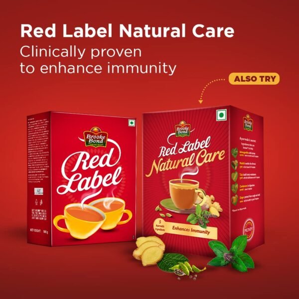 Red Label Brooke Bond Basil, Cardamom, Loose Leaf Ginger 100 Grams
