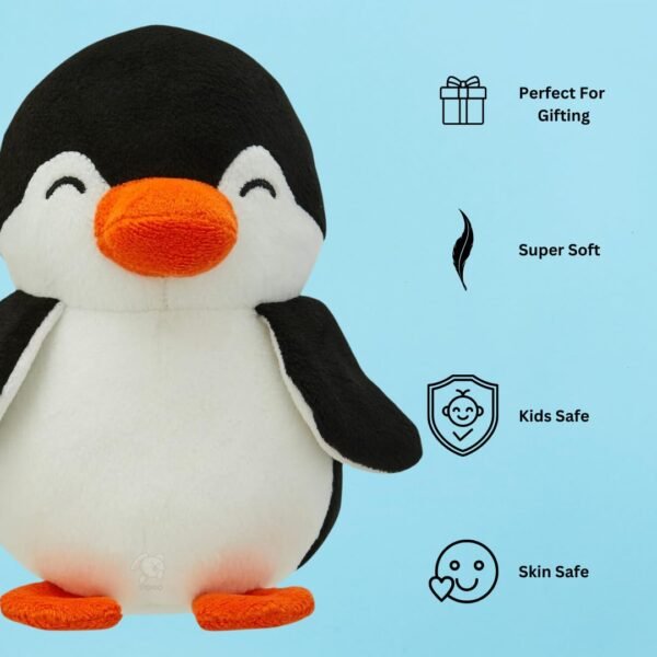 Storio Toy Plushie Super Soft Toys for Kids | Adorable Plush Soft Toys for Baby Boys and Girls Kids - Penguine Black & White