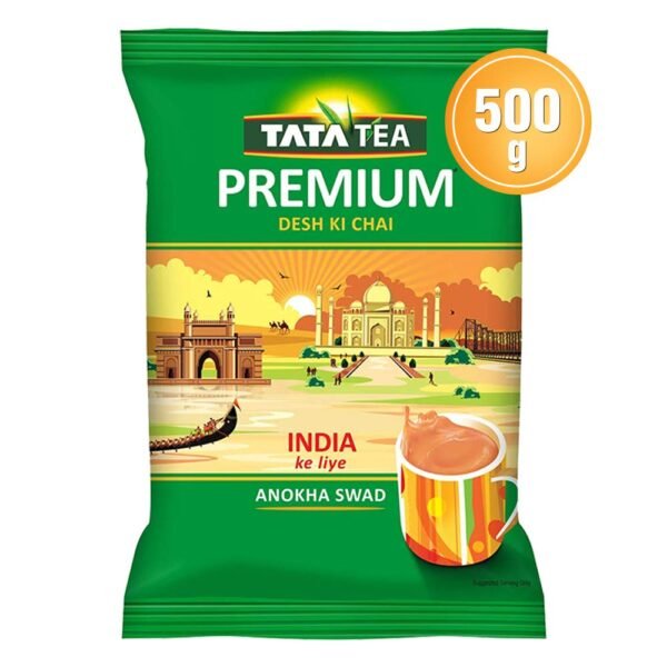 Tata Tea Premium | Desh Ki Chai | Unique Blend Crafted Loose Leaf For Chai Lovers Across India | Black Tea | 500Gram