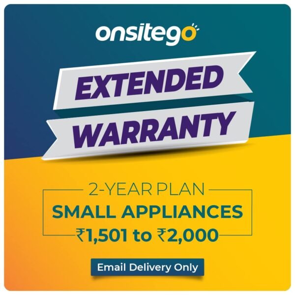 Onsitego 2 Year Extended Warranty for Small Household Appliances from Rs. 1501-2000 (Email Delivery - No Physical Kit)