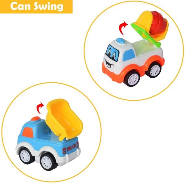 Unbreakable Pull Back Vehicles| Push and Go Crawling Toy for Kids & Children, Power Friction Cars for 3+ Years Old Boys|Girls (Pack of 7)