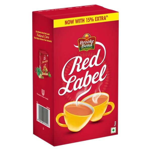 Lipton Brooke Bond Red Label Tea Leaf Carton, Ginger, 500/575 Grams (Weight May Vary)