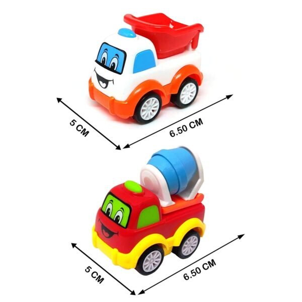Unbreakable Pull Back Vehicles| Push and Go Crawling Toy for Kids & Children, Power Friction Cars for 3+ Years Old Boys|Girls (Pack of 7)
