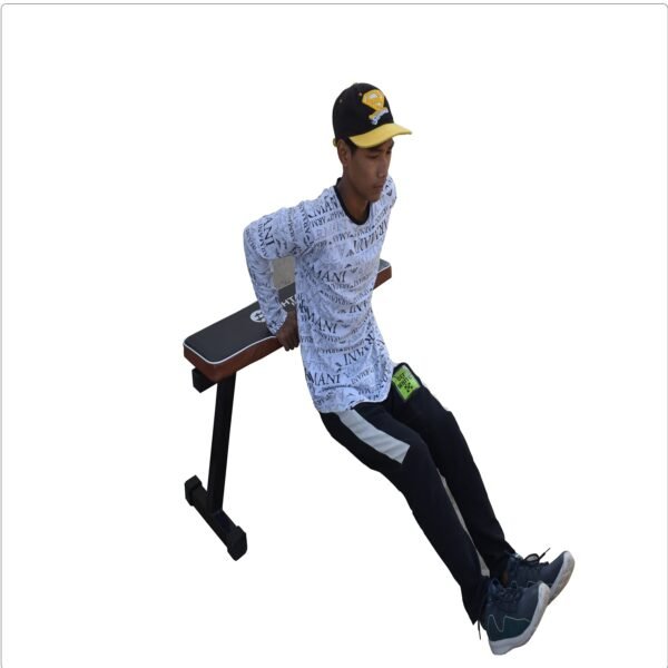 HASHTAG FITNESS Flat Bench Made up of 2 x 2 m/s Pipe, Home Gym Standard Size Benches