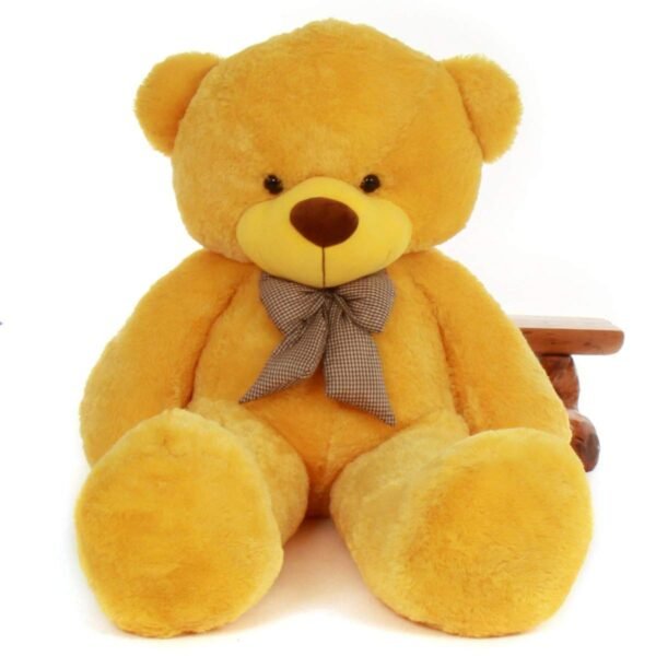 Hug N Feel 5 Feet Yellow Giant Teddy Bear Soft, Plush, and Cuddly Stuffed Animal for Kids, Birthdays, Anniversaries, Valentine's Day, and Special Occasions Large Huggable