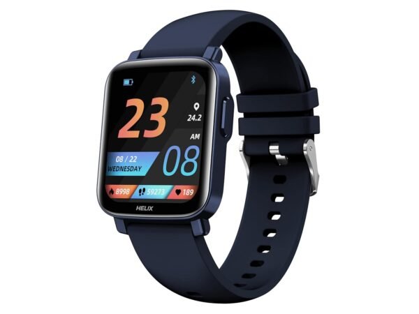 Helix METALFIT 2.0 smartwatch with Bluetooth Calling, 1.5" HD IPS Full-Touch Display, SPO2, Body Temperature & BP Measurement, 20 Sports Modes and Unlimited Watch Faces