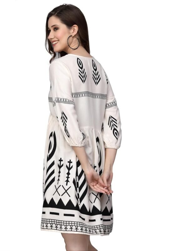 Stylum Women's Rayon Fit and Flare Knee-Length Dress