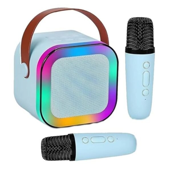 Chiller 2024 New Karaoke Machine for Kids with Wireless Mics 4-12 Years Old Girls Birthday Toys Gifts for Girls Boys Ages 4, 5, 6, 7, 8, 9, 10, 12 +Year Birthday (K-12 Square Dual Mic Speaker)