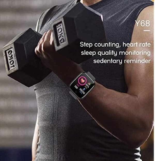 MUKTRICS M1 Latest Smart Watch for Kids, Women, Boys, Men, Girls ID116 Phone Watch Wrist Activity Tracker Multip Functional Smart Watch Compatible with All Android and iOS Devices.