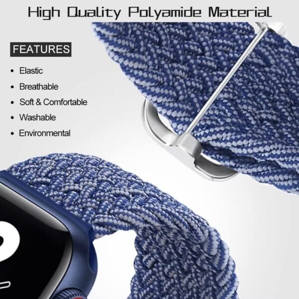 VEMIGON Compatible with Apple Watch Straps 38mm 40mm 41mm 42mm 44mm 45mm 46mm 49mm, Solo Loop Nylon Braided Sport Band for iWatch Series 10 9 8 7 6 SE 5 4 3 2 1 Ultra Ultra 2 (Watch is Not Included)