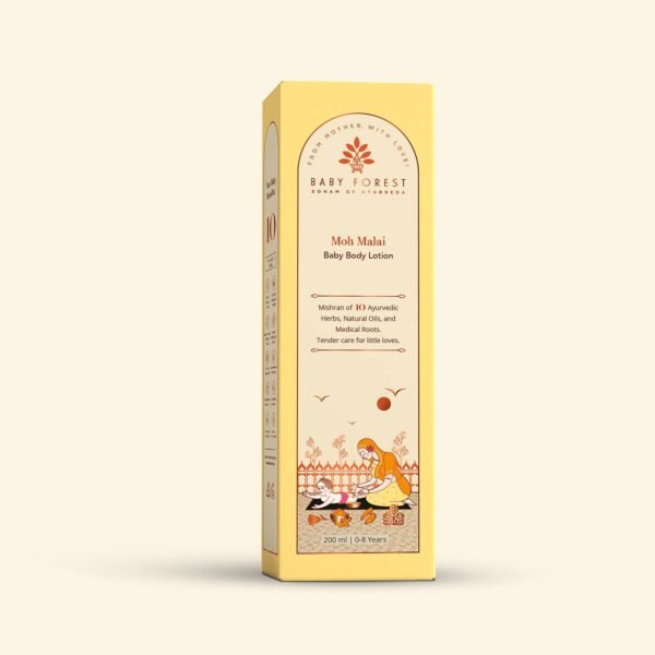 Baby Forest- Nayan Anjan Baby Kajal- 5gm, Dulaar Pyar Baby Powder- 200gm, Moh Malai Baby Body Lotion- 200ml, Khilta Mukhra Baby Face Cream- 50gm | | Holistic Baby Care Kit | Newborn baby products