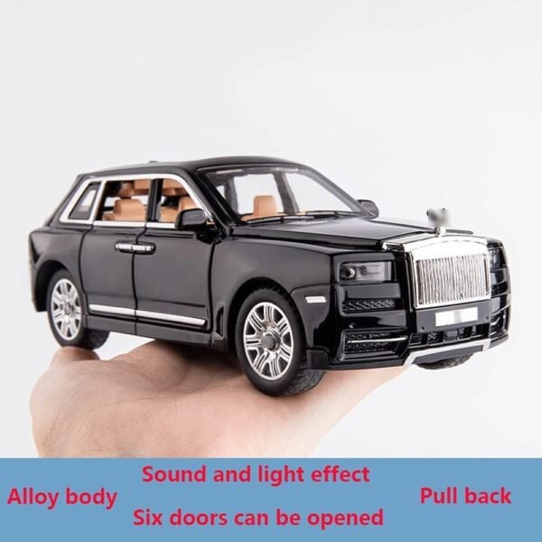 Sky Tech® Big Size Rolls-Royce Cullinan Model Car Exclusive Alloy Metal Car Pull Back Die-cast Car Toy car with Openable Doors & Light, Music Boys Gifts Toys for Kids (Cullinan 1:32)(Multi Color)