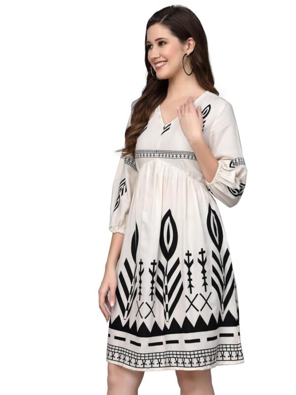 Stylum Women's Rayon Fit and Flare Knee-Length Dress
