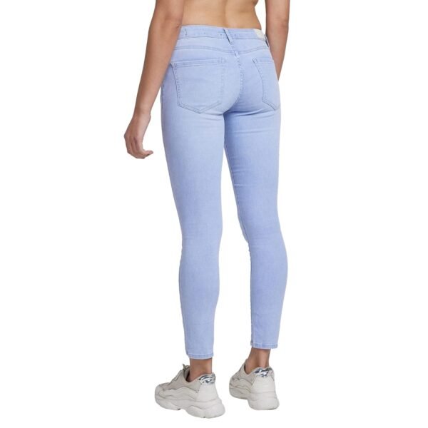 Spykar Women Light Blue Cotton Stretch Slim Fit Regular Length Jeans (Alicia)