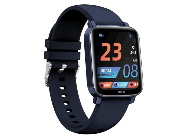 Helix METALFIT 2.0 smartwatch with Bluetooth Calling, 1.5" HD IPS Full-Touch Display, SPO2, Body Temperature & BP Measurement, 20 Sports Modes and Unlimited Watch Faces