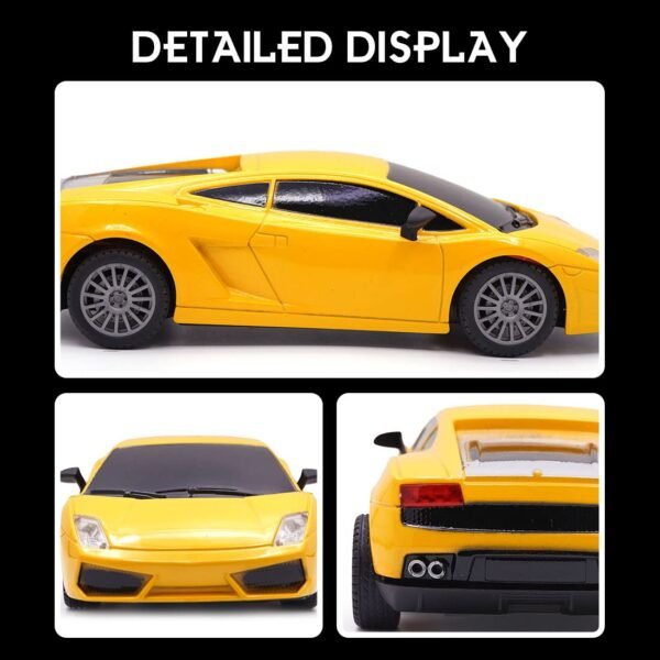 Wembley Rc Car High Speed Racing Remote Control Car For Kids Rechargeable 1:24 Scale Mini Remote Car - Bis Approved - Yellow