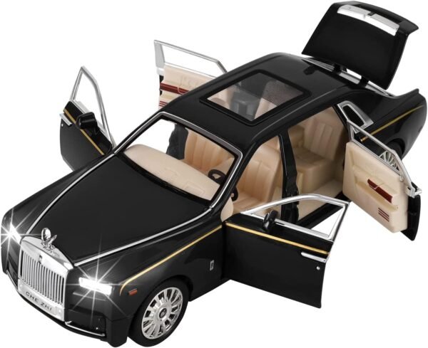 Okean® 1/32 Phantom Model Car Zinc Alloy Pull Back Toy Diecast Toy Cars with Openable Doors, Sound and Light for Kids Boy Girl Gift(Multi Color)