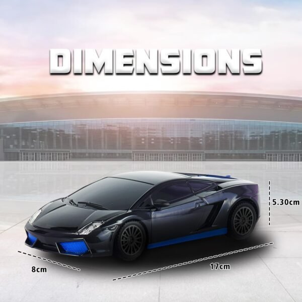 Wembley Remote Control Car for Kids Rechargeable Mini RC Car High Speed Racing Car Toys for Kids 5 Years 12 Boys - Black & Blue