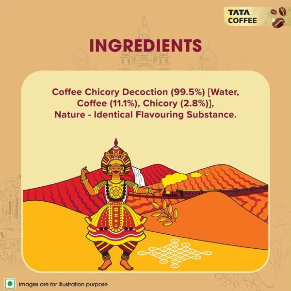 Tata Coffee Quick Filter Coorg Kaapi Decoction Liquid, Coffee 80, Chicory 20, 200 ml