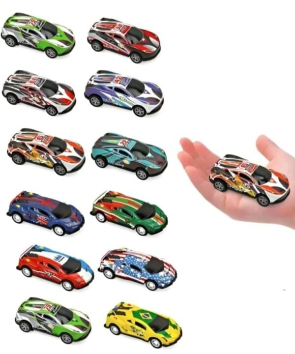 TOYSFAST® 6 Pcs Matal Car | Mini Car Set - Metal Cars for Kids, Gift for Collectors & Kids- Multi Color Racing Car (A624)