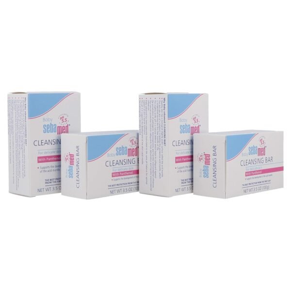 Sebamed Pure and Gentle Baby Cleansing Bar for Delicate Skin, 3