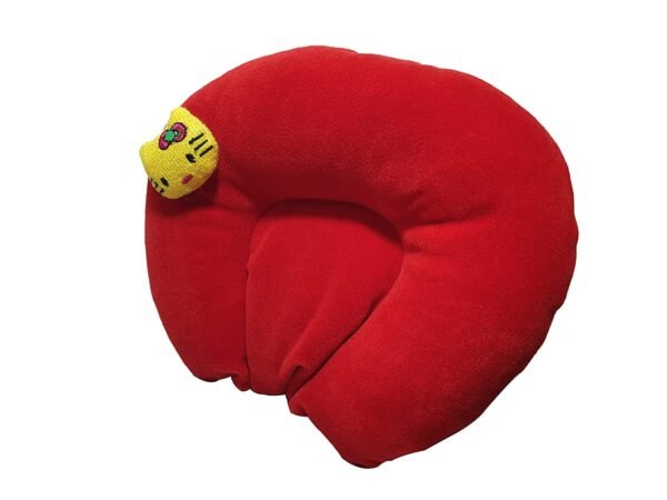 Baby Care Products - Mustard Seeds Head Shaping Baby Pillow | Cotton Mattress Protector Drysheet | Rattle Fruit Feeder with Storage Box | China Bibs (Mustard Seed Pillow Red for 0-9 Months)