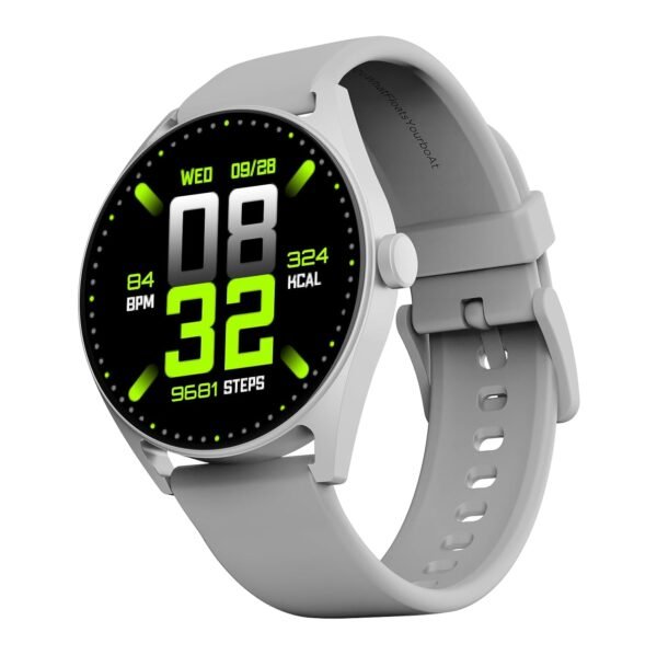 boAt Lunar Link Smart Watch w/ 1.4" (3.5 cm) HD Display, Advanced BT Calling, Multiple Sports Mode, Cloud & Custom Watch Faces, Music and Camera Control, IP67, HR & SpO2 Monitoring(Grey)