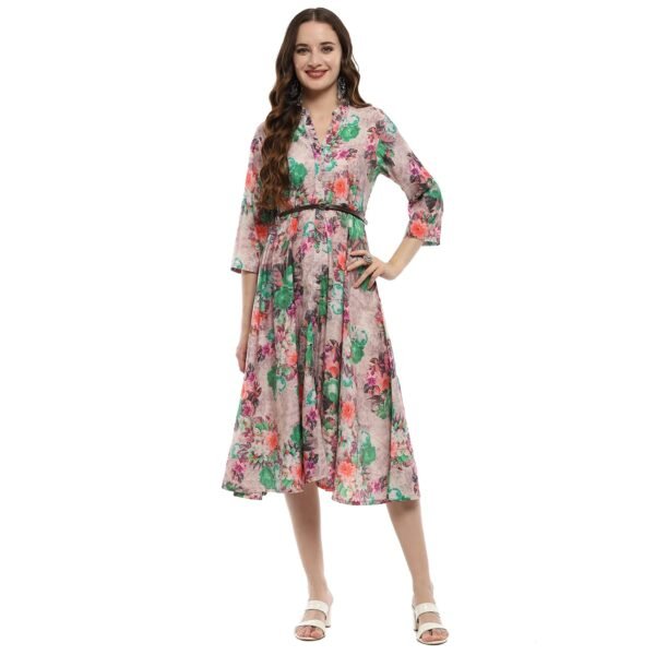 BIBA Women Formal Below The Knee Dress