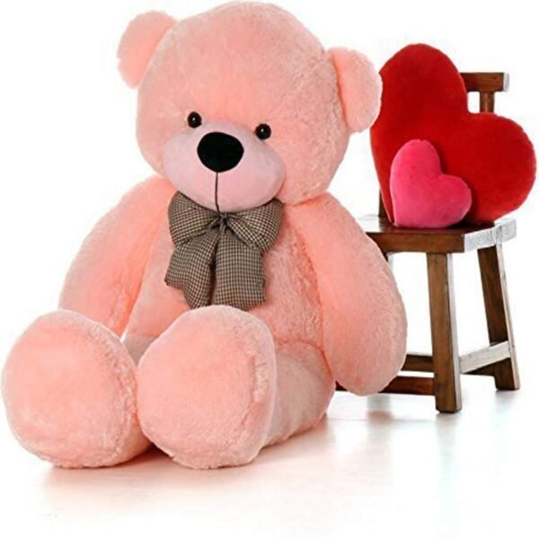 HUG 'n' FEEL SOFT TOYS Soft Toys Long Soft Lovable Huggable Cute Giant Life Size Teddy Bear Child Safe Best for Birthday Gift Valentine Gift for Girlfriend 5 FEET Pink Plush & Stuffed Toys