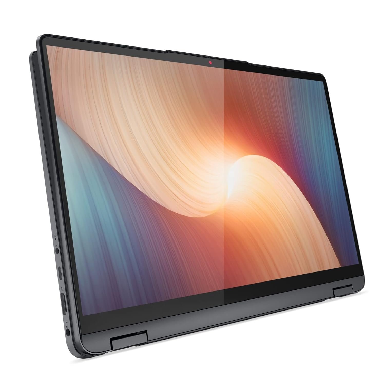 Lenovo IdeaPad Flex 5 AMD Ryzen 5 5500U 14" (35.56cm) WUXGA IPS 2-in-1 Convertible Touchscreen Laptop (16GB/512GB SDD/Win11/Office 2021/Backlit/FPR/3months Game Pass/Storm Grey/1.55Kg), 82R9005JIN