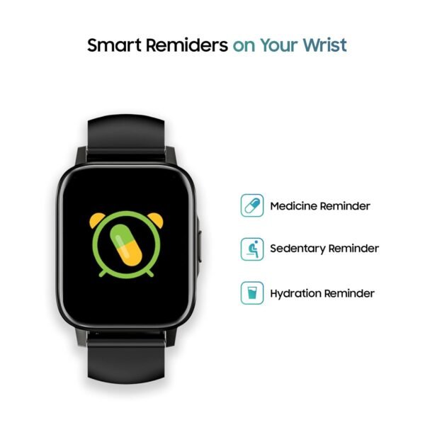 TAGG Verve NEO Smartwatch 1.69" HD Display | 60+ Sports Modes | 10 Days Battery | 150+ Maximum Watch Face Library | Waterproof | 24 * 7 HeartRate & Blood Oxygen Tracking | Games & Calculator | Black