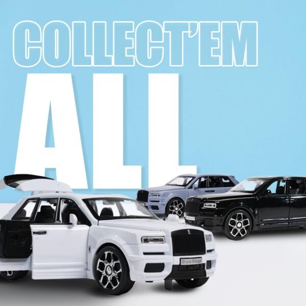 Wembley Pull Back Car Toy Die-cast Model Car 1:32 Scale Metal Car Pull Back Toy Vehicle with Openable Doors & Light Engine Sound Realistic Collectible Car Boys Kids 3+ Years & Above – Black