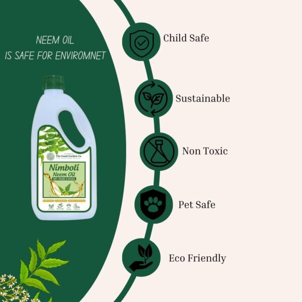 The Good Garden Co.Water Soluble Neem Oil for Plant 250ML 100% Pure Natural Pest Repellent for Organic Farming and Gardening