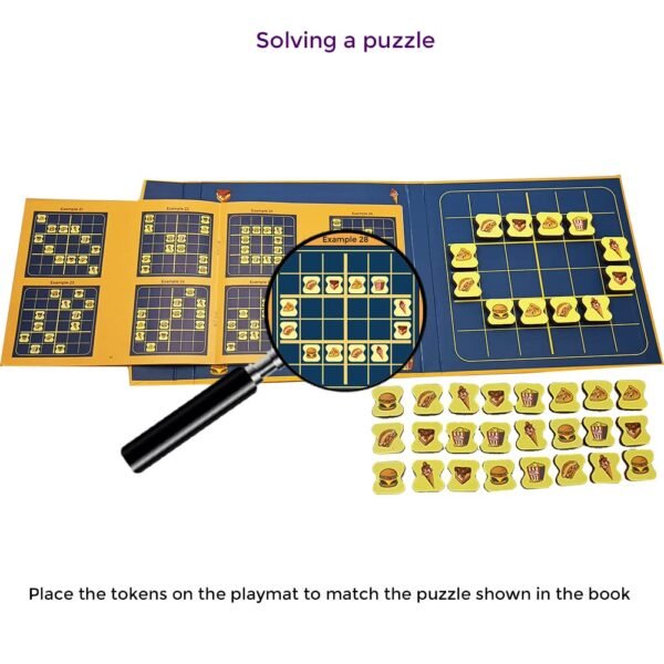 PELIKAS TOYZ Brain Games for Kids| Magnalogix Magnetic Kit for Kids| Gift for Boys Girls 7 to 12 Years Old| Magnetic Travel Toys| Magnetic Sudoku Senior Edition| Fast Food| Pack of 1