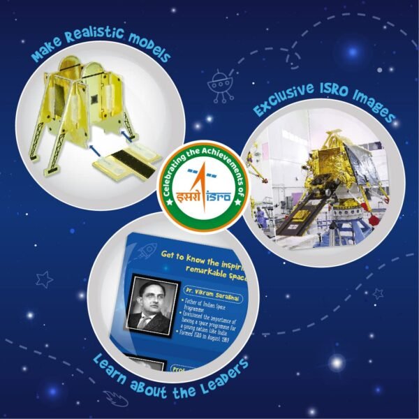 Imagimake Mapology Chandrayaan | Isro Rocket Model & Satellite | Astronaut Toy | Educational Toys For Kids 5+Years | 3D Puzzles | Gifts For 5 Year Old Boy & Girl - Multicolor