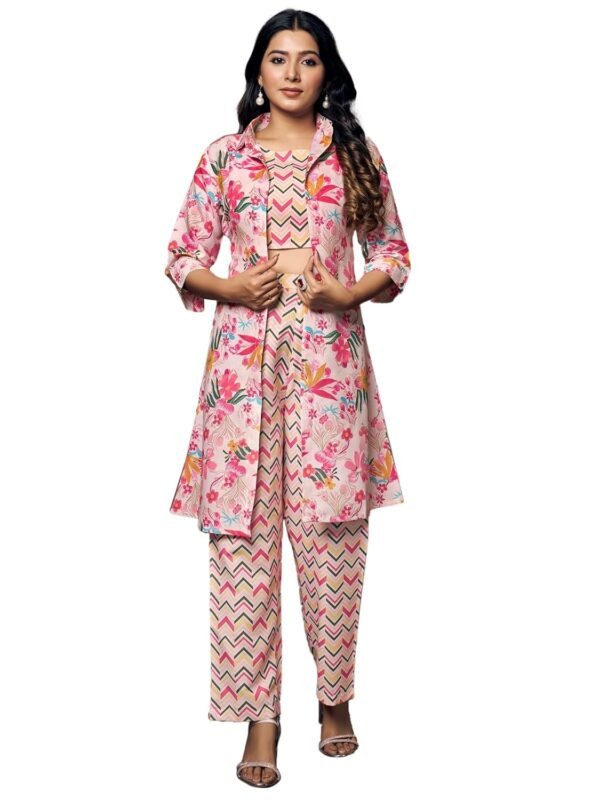 GRECIILOOKS Rayon 3 Piece Co-Ord Set For Women | Formal/Office Co-Ord Set For Women | Blazer Co-Ord Set For Women