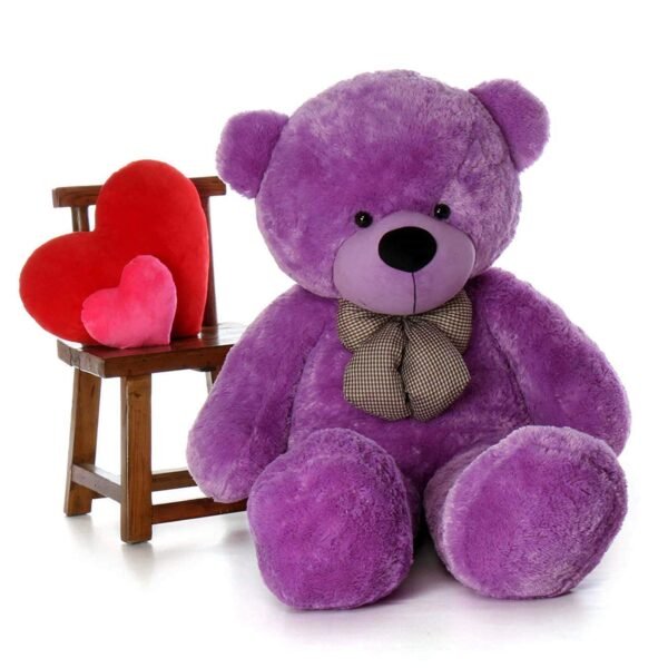 Hug N Feel 5 Feet Purple Giant Teddy Bear Soft, Plush,Cuddly Stuffed Animal for Kids, Birthdays, Anniversaries, Valentine's Day,Special Occasions Large Huggable