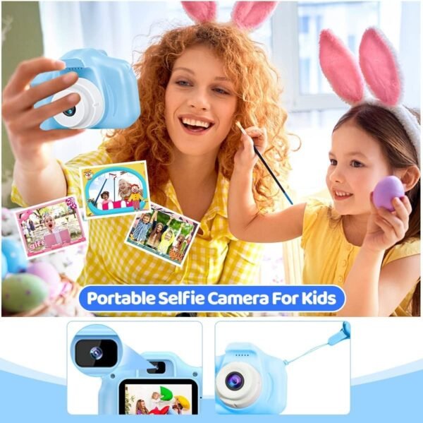 CADDLE & TOES Toys for 4+ to 12 Year Old Boys, Kids Selfie Camera for Boys, Children Digital Toddler Camera, Christmas Birthday Festival Gift for Boys Girls Age 4+ 5 6 7 8 9 (New-Blue)